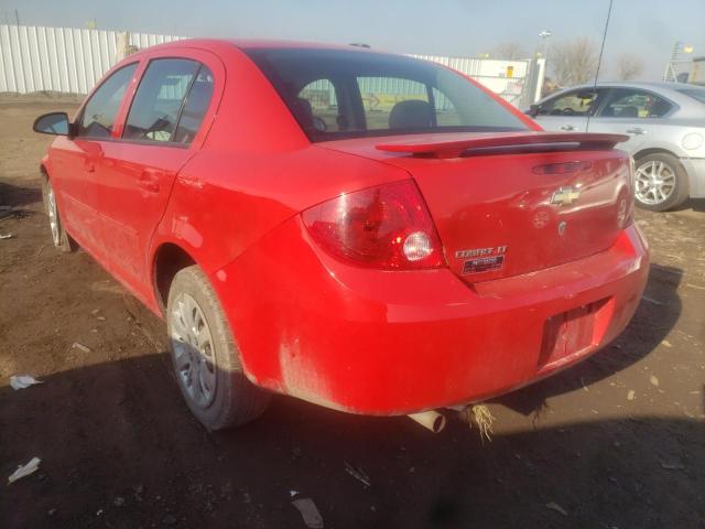 1G1AD5F59A7191363 - 2010 CHEVROLET COBALT 1LT RED photo 3