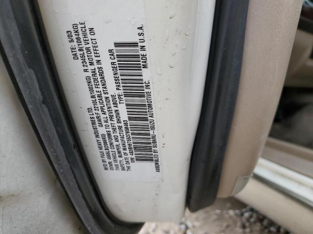 4S3BH675537658463 - 2003 SUBARU LEGACY OUTBACK AWP 白色 照片 12