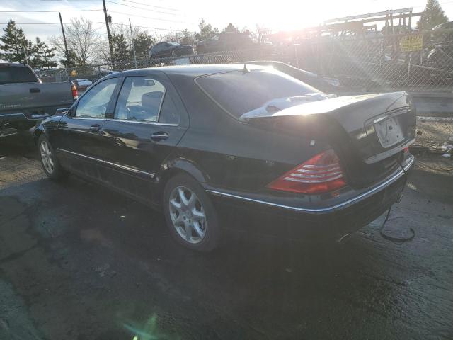 WDBNG76J63A327462 - 2003 MERCEDES-BENZ S 600 BLACK photo 2