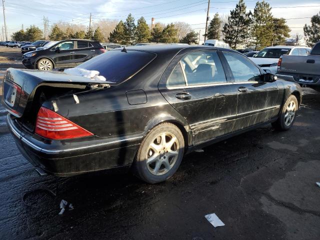 WDBNG76J63A327462 - 2003 MERCEDES-BENZ S 600 BLACK photo 3