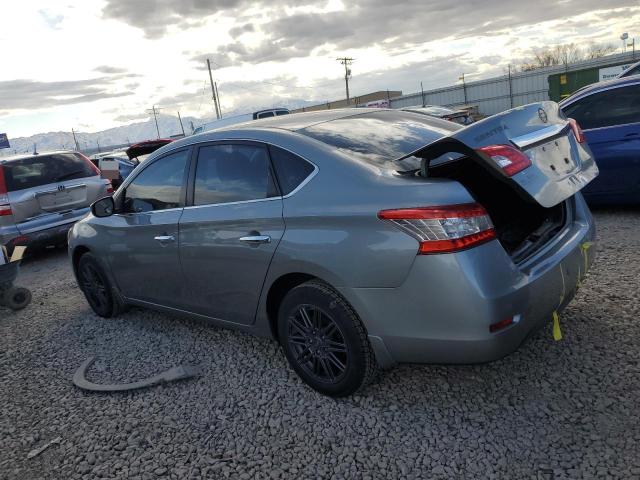 3N1AB7AP2EY276263 - 2014 NISSAN SENTRA S SILVER photo 2