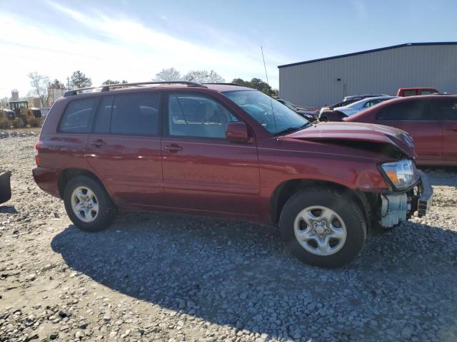 JTEGD21A150122276 - 2005 TOYOTA HIGHLANDER MAROON photo 4