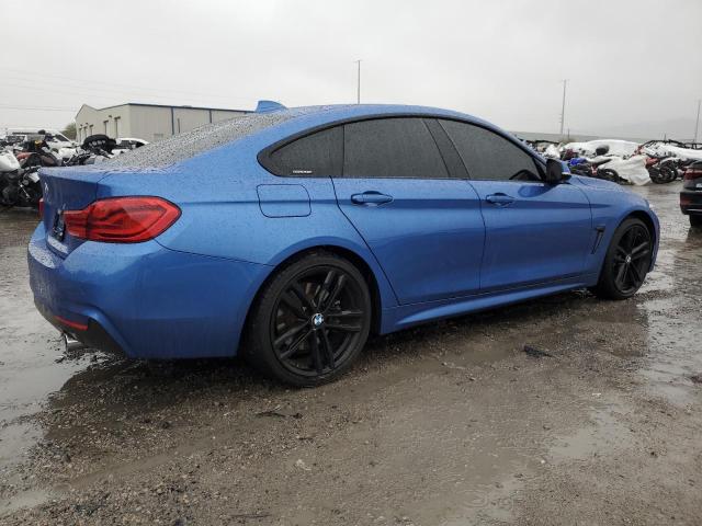 WBA4J5C55JBF06741 - 2018 BMW 440I GRAN COUPE BLUE photo 3