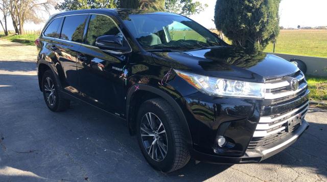 5TDBGRFH8KS061215 - 2019 TOYOTA HIGHLANDER HYBRID BLACK photo 1