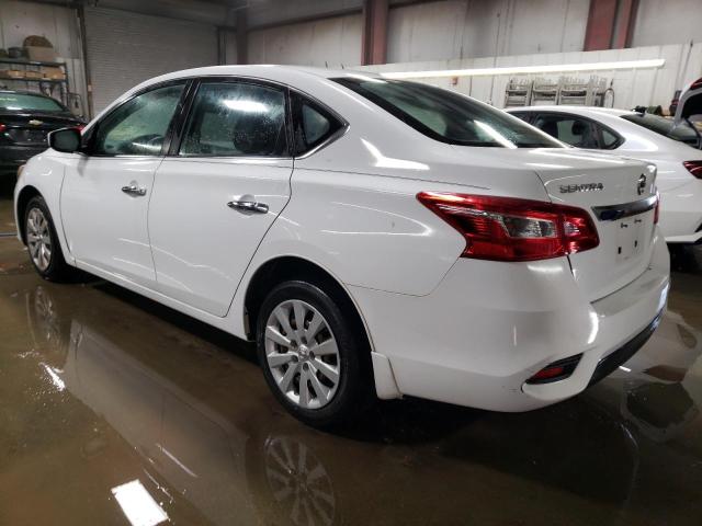 3N1AB7AP3KY216794 - 2019 NISSAN SENTRA S WHITE photo 2