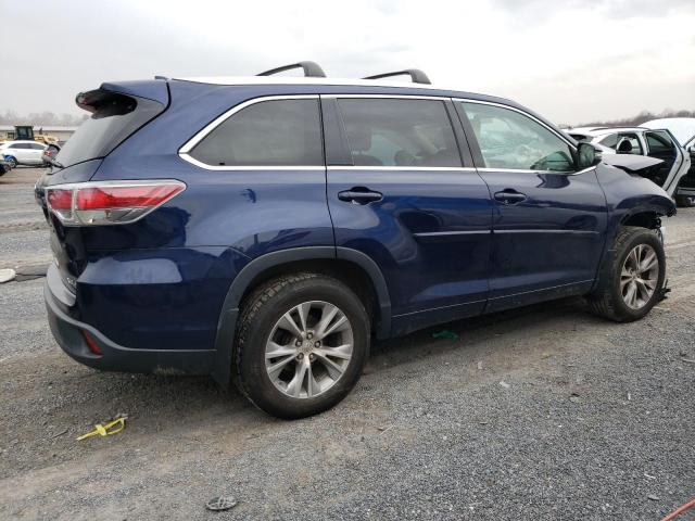5TDJKRFH0FS204979 - 2015 TOYOTA HIGHLANDER XLE Mavi foto 3