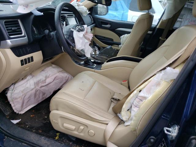 5TDJKRFH0FS204979 - 2015 TOYOTA HIGHLANDER XLE Mavi foto 7