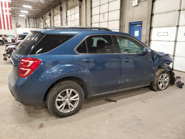 2GNFLFE35H6185700 - 2017 CHEVROLET EQUINOX LT BLUE photo 3