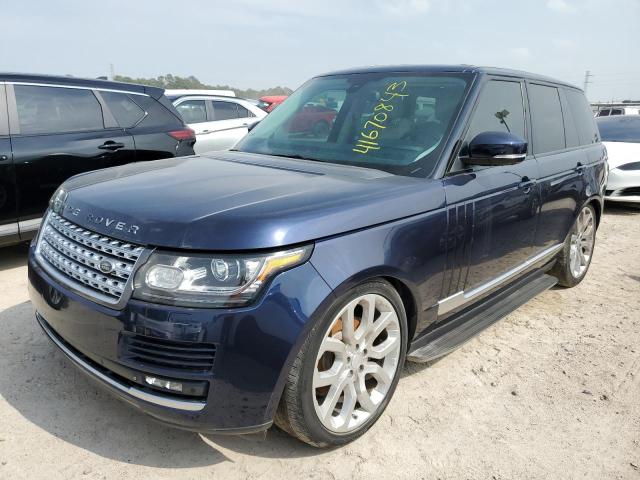 SALGS2VF8FA242094 - 2015 LAND ROVER RANGE ROVE HSE BLUE photo 1