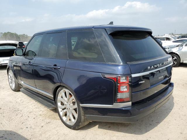SALGS2VF8FA242094 - 2015 LAND ROVER RANGE ROVE HSE BLUE photo 2