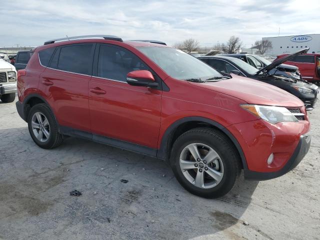 2T3WFREV4FW224619 - 2015 TOYOTA RAV4 XLE RED photo 4