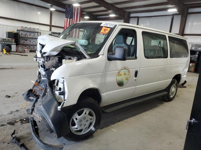 1FBNE3BLXCDB31387 - 2012 FORD ECONOLINE E350 SUPER DUTY WAGON WHITE photo 1