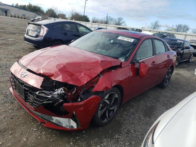 KMHLP4AG2MU125426 - 2021 HYUNDAI ELANTRA LIMITED RED photo 1