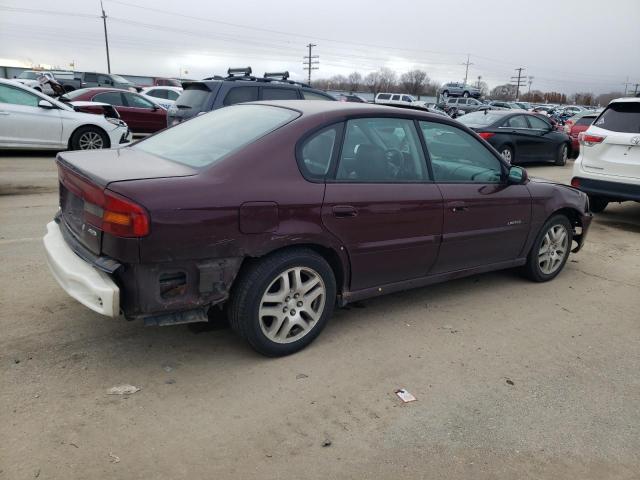 4S3BE656317200552 - 2001 SUBARU LEGACY GT LIMITED BURGUNDY photo 3