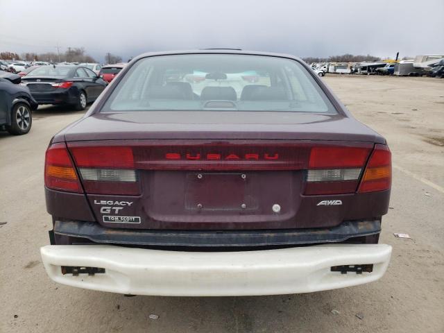 4S3BE656317200552 - 2001 SUBARU LEGACY GT LIMITED BURGUNDY photo 6