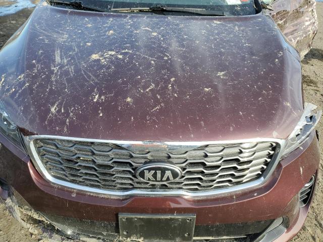 5XYPHDA55LG643872 - 2020 KIA SORENTO EX BURGUNDY photo 11