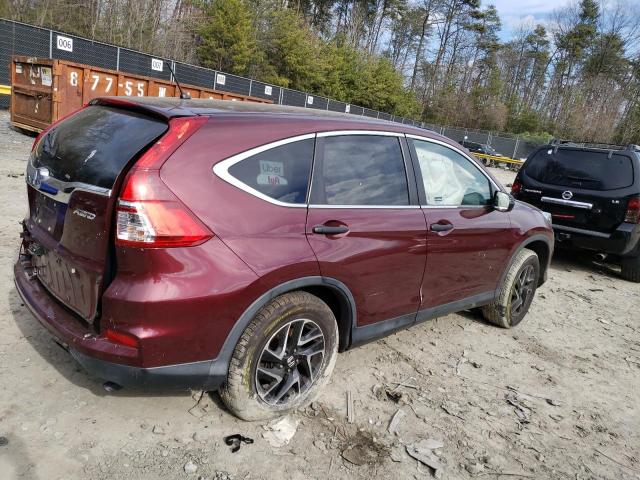 2HKRM4H45GH715704 - 2016 HONDA CR-V SE BURGUNDY photo 3