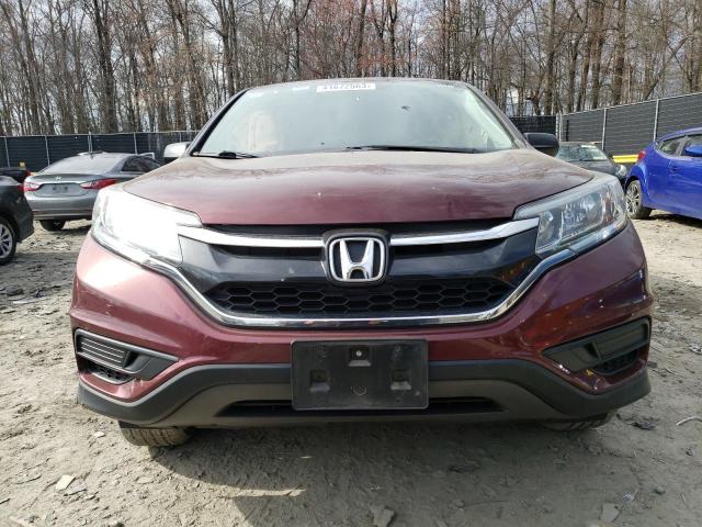 2HKRM4H45GH715704 - 2016 HONDA CR-V SE BURGUNDY photo 5