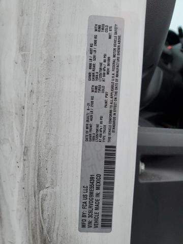 3C6LRVDG9ME554391 - 2021 RAM PROMASTER 2500 HIGH WHITE photo 12