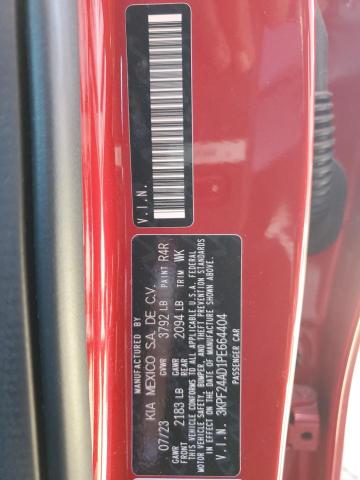 3KPF24AD1PE664404 - 2023 KIA FORTE LX RED photo 13