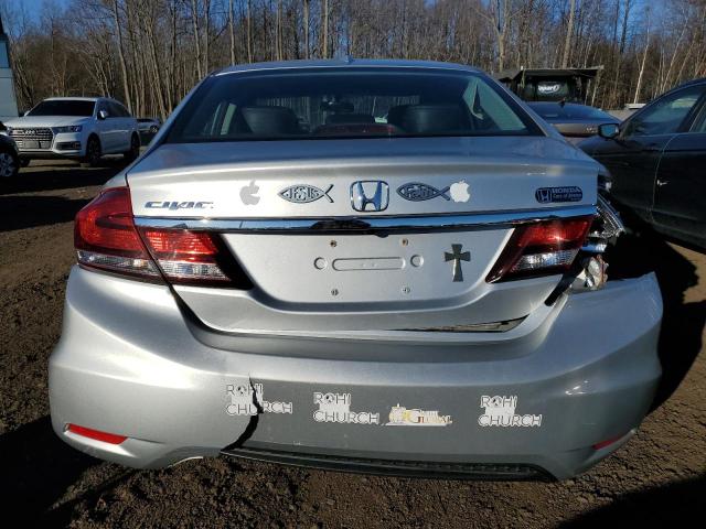 2HGFB2F9XDH554879 - 2013 HONDA CIVIC EXL GRAY photo 6