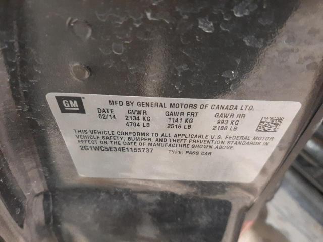 2G1WC5E34E1155737 - 2014 CHEVROLET IMPALA LIM LTZ BLACK photo 12