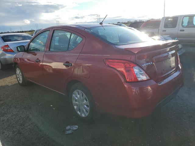 3N1CN7AP7KL828736 - 2019 NISSAN VERSA S MAROON photo 2