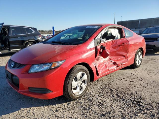 2HGFG3B59DH521608 - 2013 HONDA CIVIC LX RED photo 1