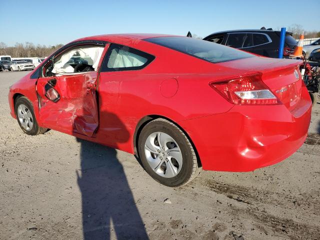 2HGFG3B59DH521608 - 2013 HONDA CIVIC LX RED photo 2