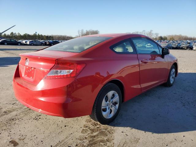 2HGFG3B59DH521608 - 2013 HONDA CIVIC LX RED photo 3