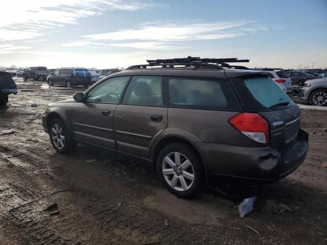 4S4BP61CX97325688 - 2009 SUBARU OUTBACK 2.5I BROWN photo 2