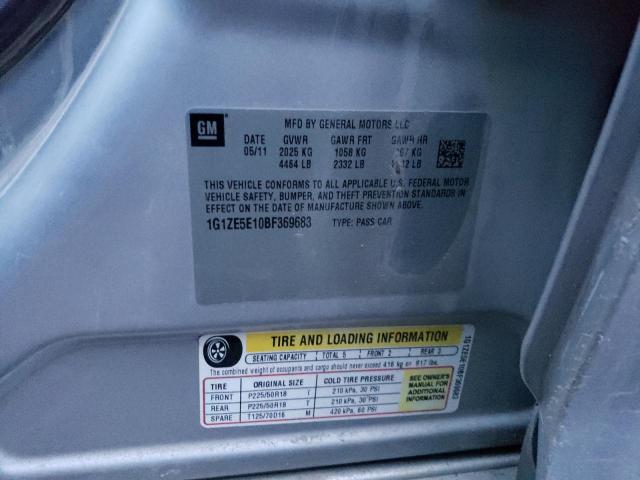 1G1ZE5E10BF369683 - 2011 CHEVROLET MALIBU LTZ 银色 照片 13