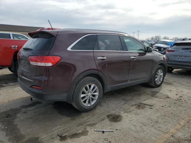 5XYPG4A31GG128116 - 2016 KIA SORENTO LX BURGUNDY photo 3