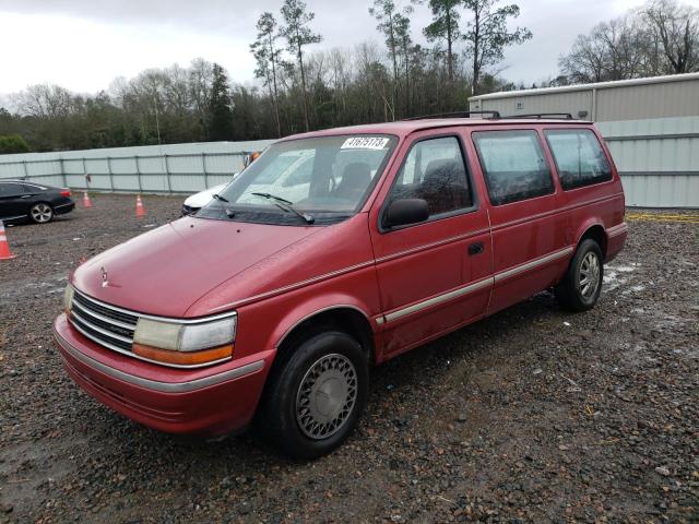 1P4GH4439PX518494 - 1993 PLYMOUTH GRAND VOYA RED photo 1