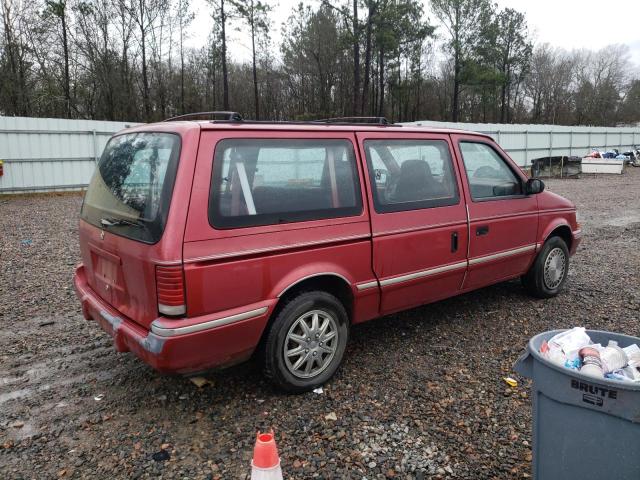 1P4GH4439PX518494 - 1993 PLYMOUTH GRAND VOYA RED photo 3