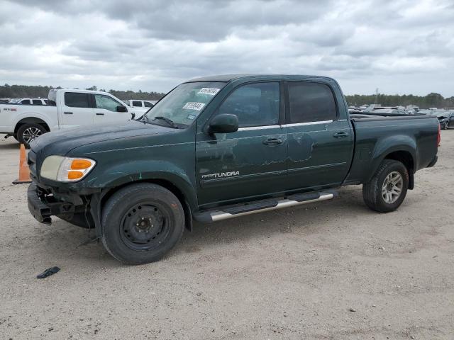 5TBET38174S436898 - 2004 TOYOTA TUNDRA DOUBLE CAB LIMITED GREEN photo 1