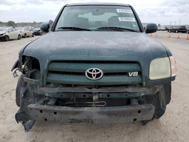 5TBET38174S436898 - 2004 TOYOTA TUNDRA DOUBLE CAB LIMITED GREEN photo 5