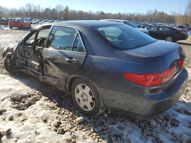 1HGCM56485A193428 - 2005 HONDA ACCORD LX BLUE photo 2