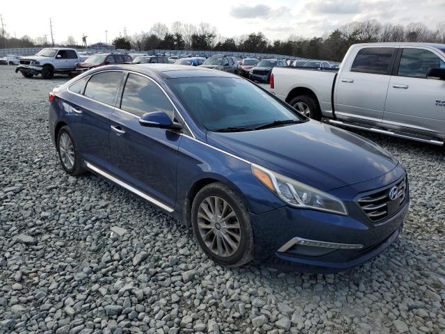 5NPE34AF1FH133675 - 2015 HYUNDAI SONATA SPORT BLUE photo 4