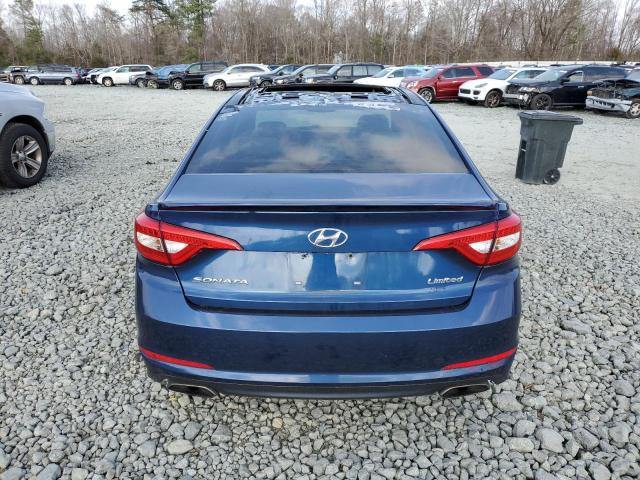 5NPE34AF1FH133675 - 2015 HYUNDAI SONATA SPORT BLUE photo 6