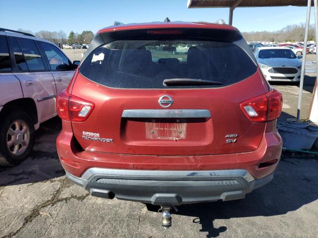 5N1DR2MM0HC684148 - 2017 NISSAN PATHFINDER S RED photo 6