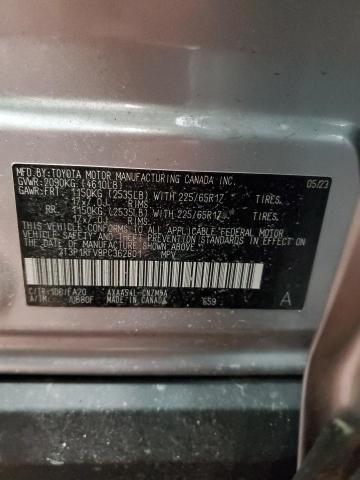 2T3P1RFV8PC362801 - 2023 TOYOTA RAV4 XLE SILVER photo 14