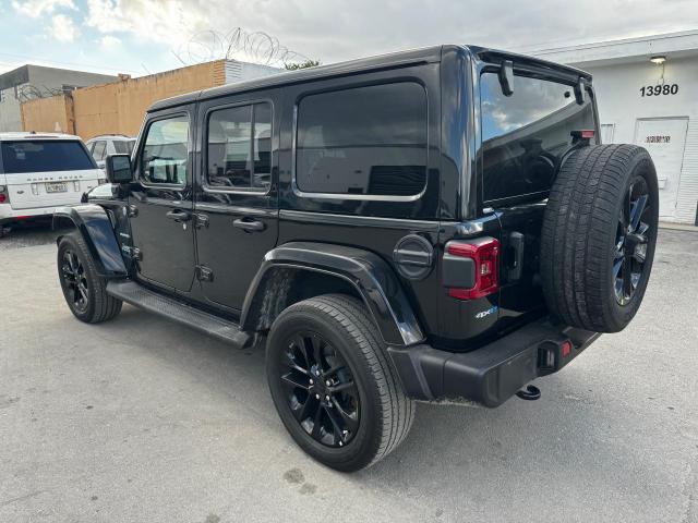 1C4JJXP68MW754366 - 2021 JEEP WRANGLER U SAHARA 4XE BLACK photo 3