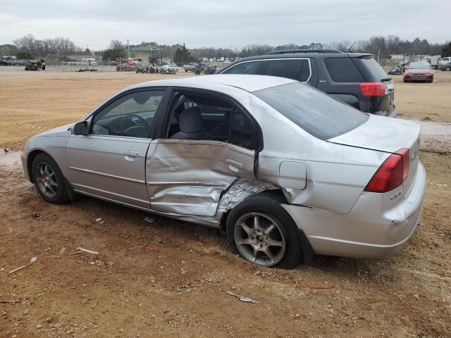 2HGES26791H571002 - 2001 HONDA CIVIC EX SILVER photo 2