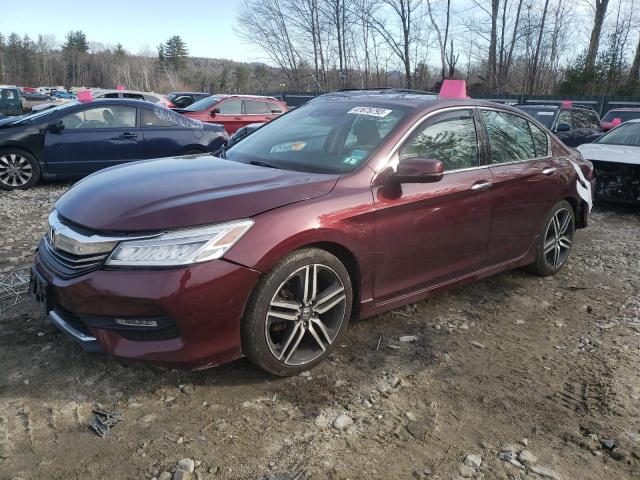 1HGCR3F94GA028139 - 2016 HONDA ACCORD TOURING MAROON photo 1