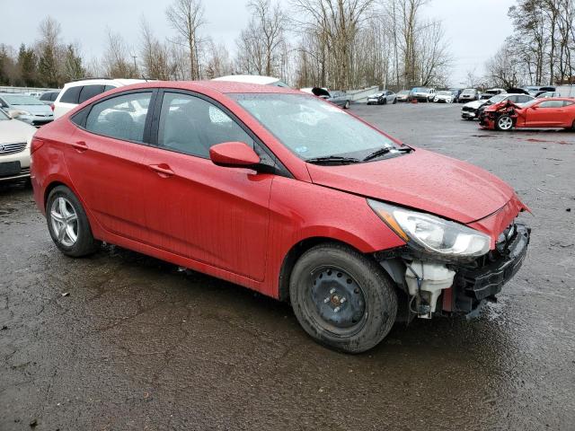 KMHCT4AE1DU511085 - 2013 HYUNDAI ACCENT GLS RED photo 4