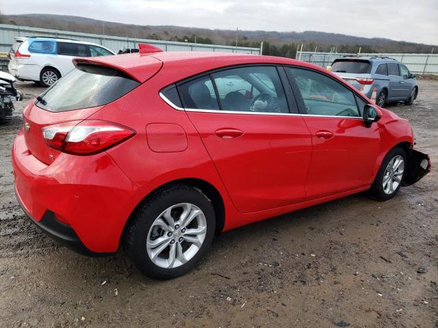 3G1BE6SM9KS594234 - 2019 CHEVROLET CRUZE LT RED photo 3