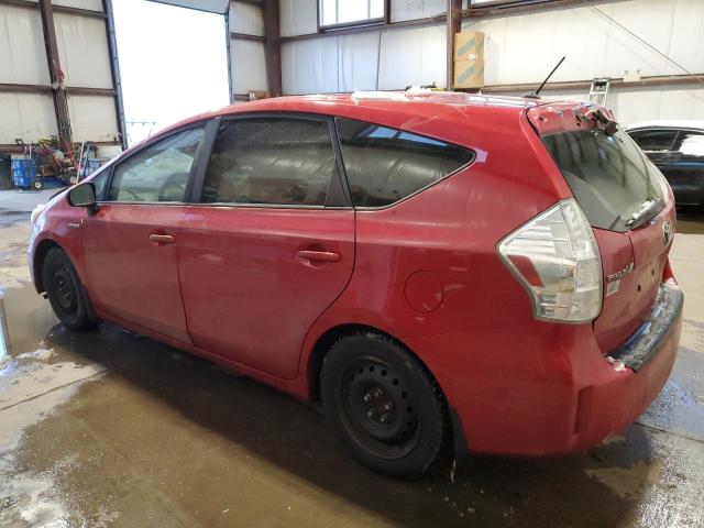 JTDZN3EU5C3129165 - 2012 TOYOTA PRIUS V RED photo 2