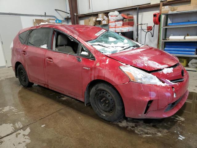 JTDZN3EU5C3129165 - 2012 TOYOTA PRIUS V RED photo 4