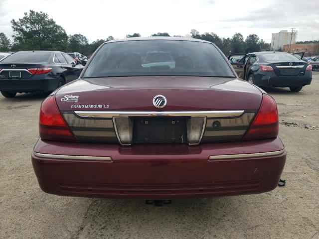 2MEHM75V49X608122 - 2009 MERCURY GRAND MARQ LS MAROON photo 6